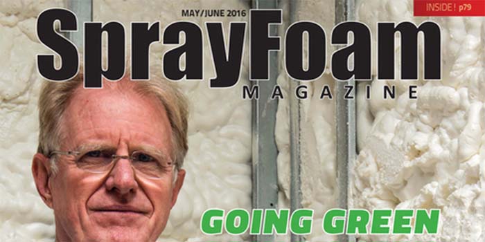 2016 MayJune Spray Foam Magazine Issue Featuring Ed Begley Jr is out now