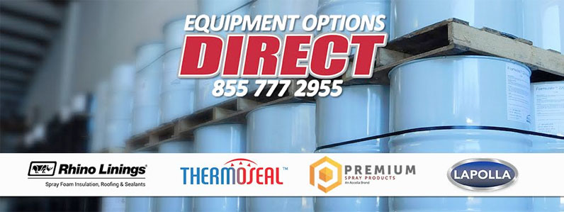 Equipment Options Direct supplies spray polyurethane foam equipment and spray rigs 