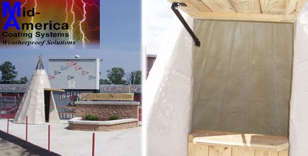 Spray Foam Insulation Applied To Ohio High School’s Unique Football Stadium Ticket Booths