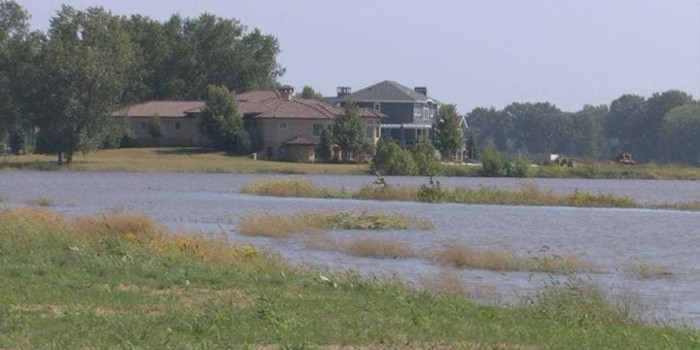 Spray Foam Added to Reinforce Sandbags, Levee in Dakota Dunes