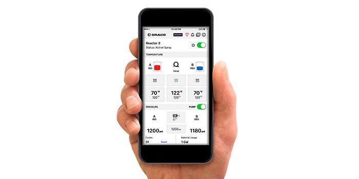 Graco Announces Gusmer H-20/35 Sprayer and Reactor 2 Mobile App